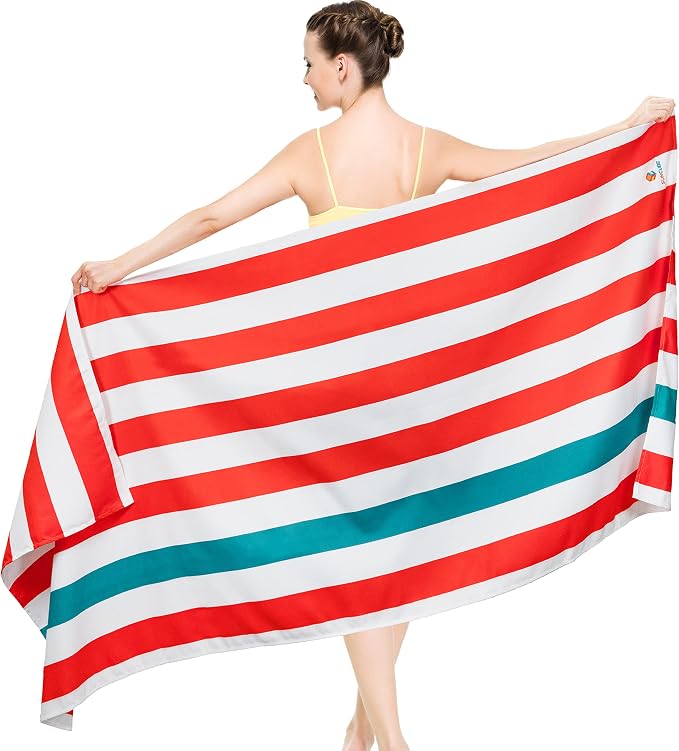 SUN CUBE Microfiber Beach Towel, Quick Dry Sand Free Beach Towel, Lightweight by SUN+CUBE