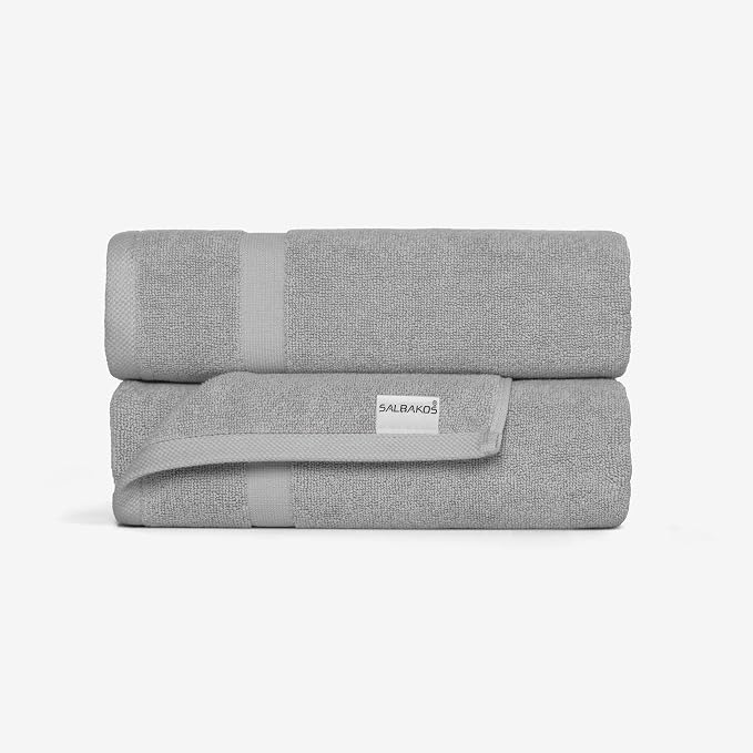 SALBAKOS 100% Turkish Cotton Bath Mat Set 2-Piece - Image 5