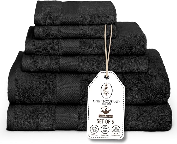 Premium Staple Cotton Bathroom Towel Set by ONETHOUSANDREASONS