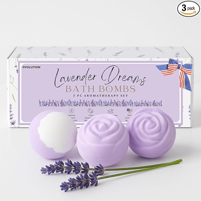 EvolutionUSA Lavender Dreams Bath Bombs by EvolutionUSA