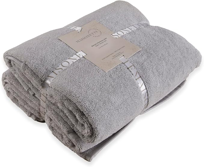 Maisonette Elegance 100% Organic Cotton Turkish Bath Sheets - Image 2