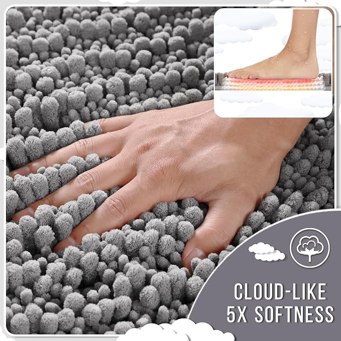 Yimobra Bathroom Rugs Non Slip Washable - Image 4