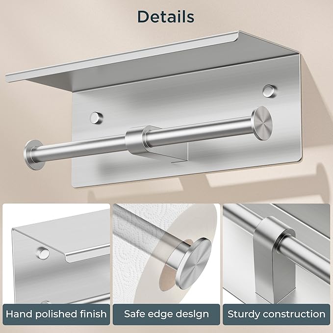 FORIOUS Double Toilet Paper Holder - Image 3