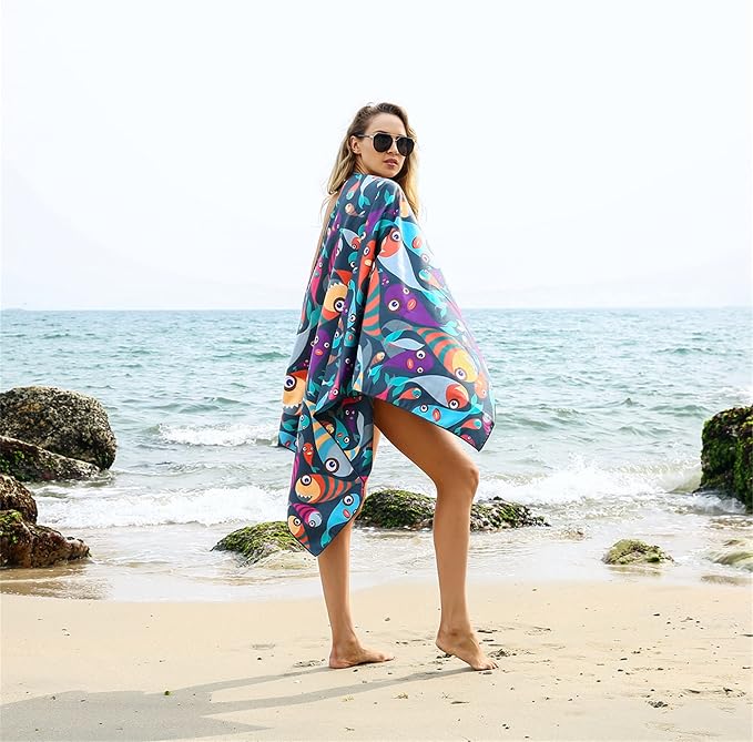 4Monster Microfiber Beach Towel Quick Dry, Super Absorbent Lightweight Travel - Image 5
