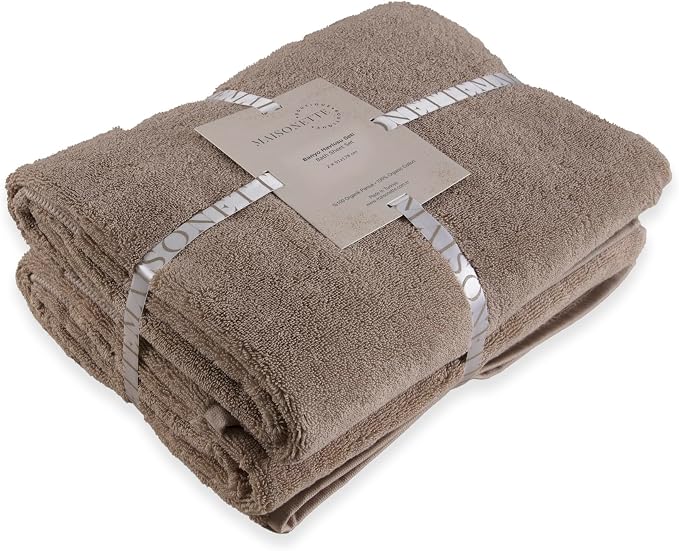 Maisonette Elegance 100% Organic Cotton Turkish Bath Sheets - Image 2