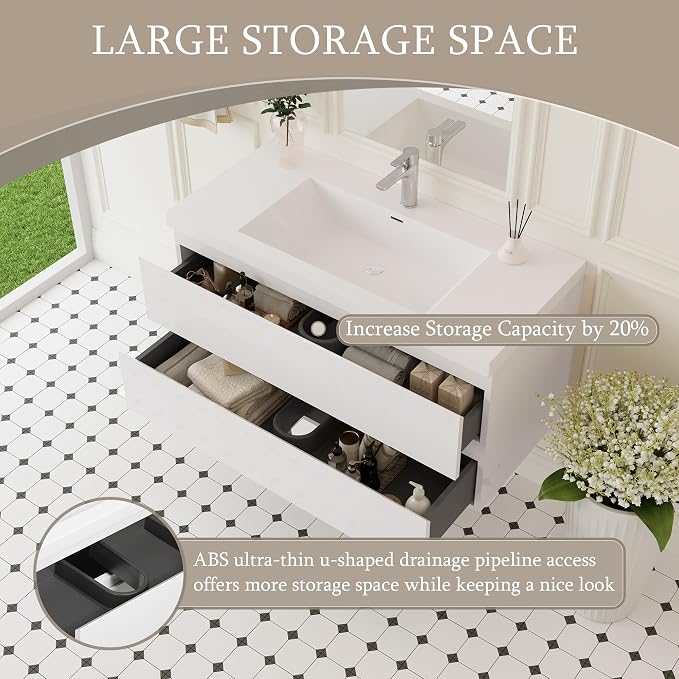 42" Floating Bathroom Vanity - Image 4