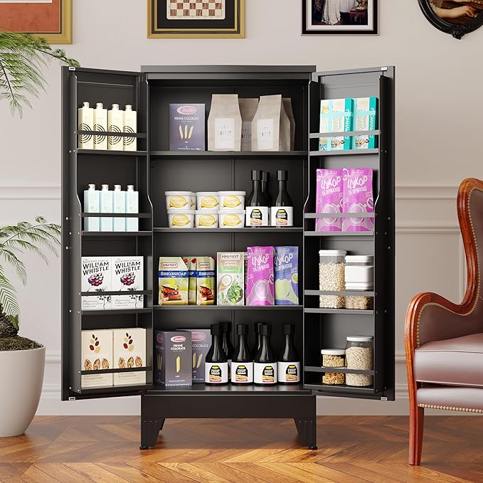 Metal Kitchen Pantry Cabinet, Storage Cabinets - Image 3