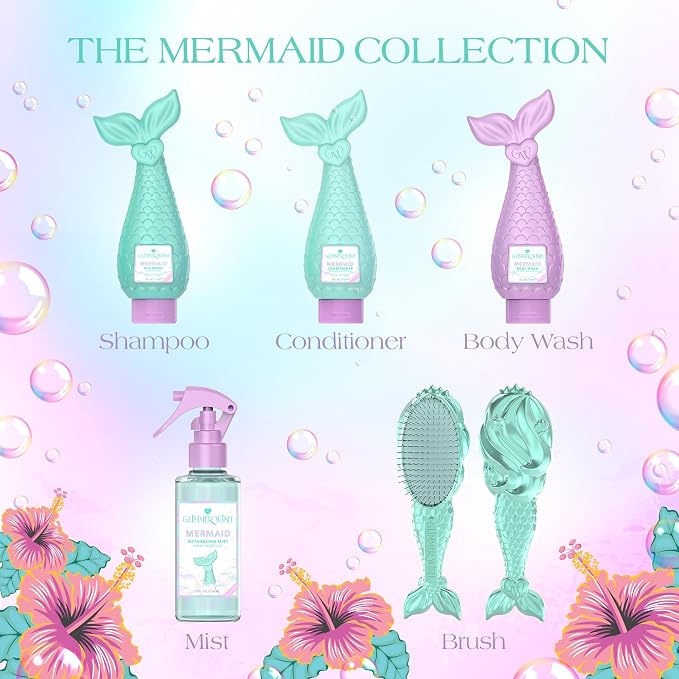 Glimmer Wish Mermaid Kids Body Wash, Gentle Cleanser and Moisturizing Sulfate - Image 7