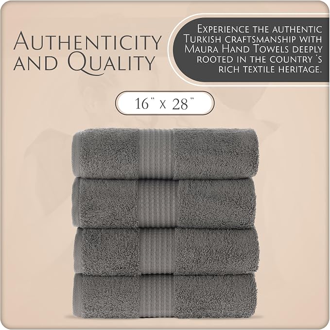 MAURA Basics Hand Towels for Bathroom - Image 2