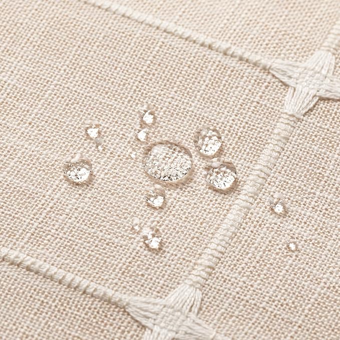 MitoVilla No Hooks Needed Boho Farmhouse Shower Curtain - Image 6