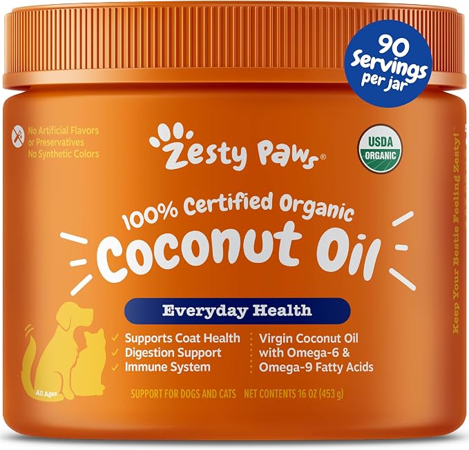 Coconut Oil for Dogs by ZestyPaws