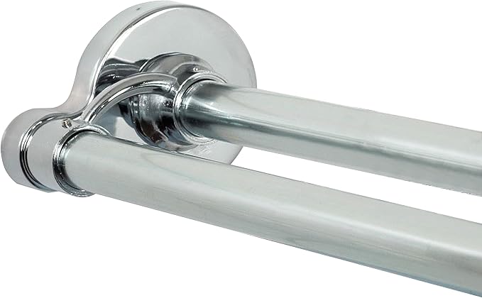 Zenna Home Rustproof Double Shower Curtain Rod, Double Shower Rod, No Drill by ZennaHome