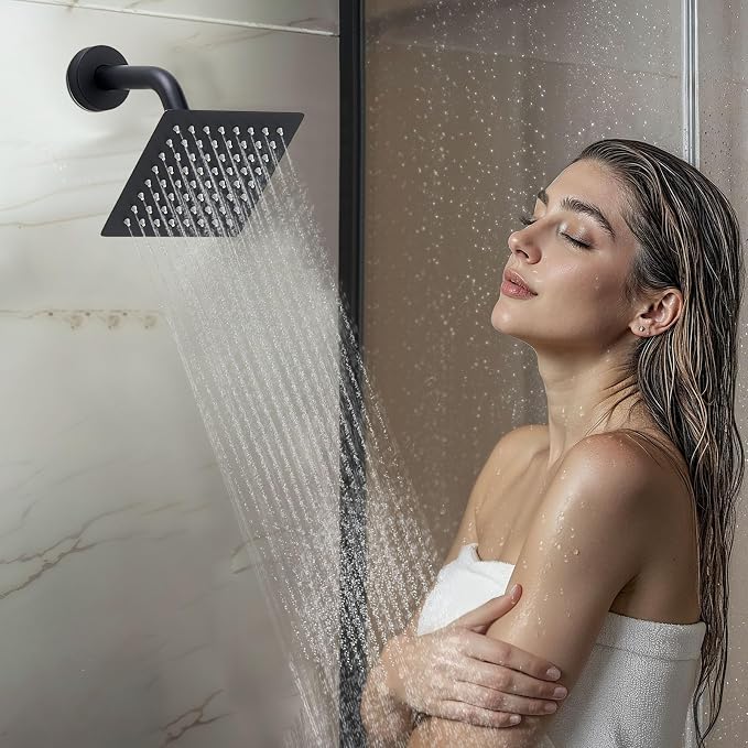 VEVOR Shower Faucet Set, 12 Inch Ceiling Mount Rainfall Shower System - Image 8