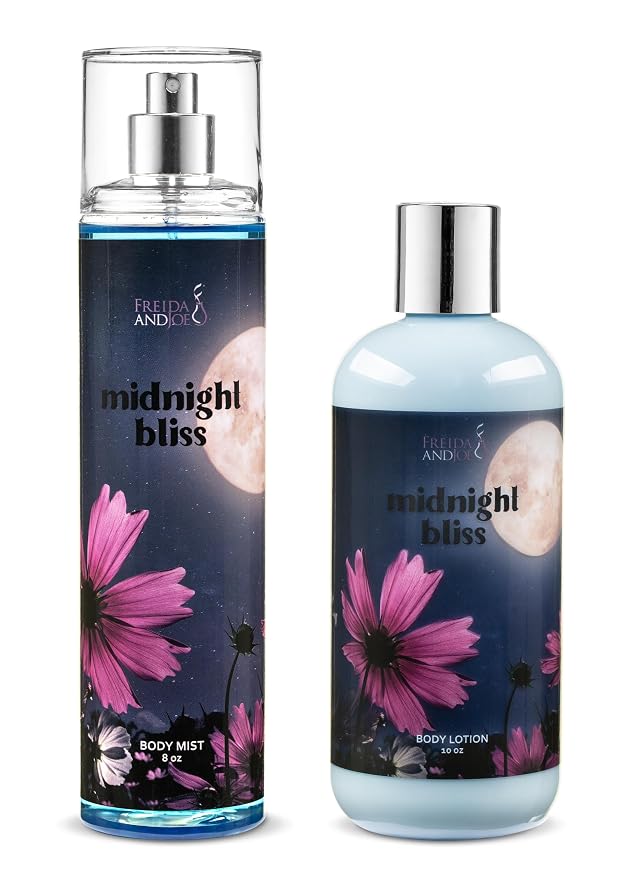 Freida & Joe Midnight Bliss Body Lotion & Body Mist Bundle – 10oz Moisturizing by FreidaandJoe