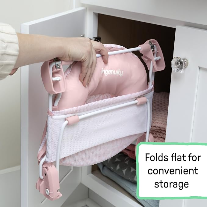 Ingenuity Foldaway 2-Position Bather, 2-Position Adjustable Support Baby Bath - Image 7