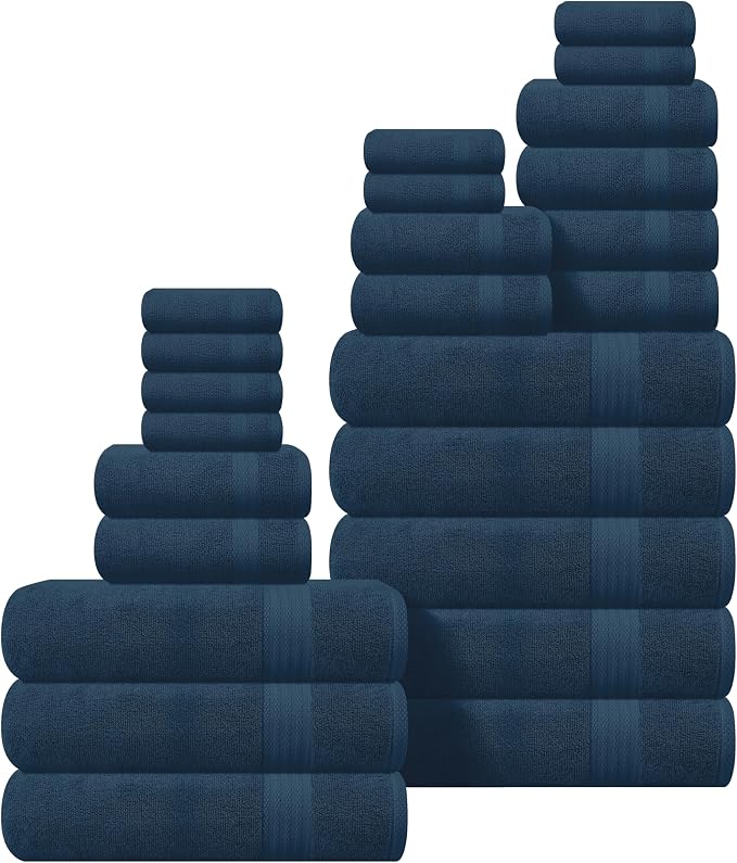 GLAMBURG Ultra Soft 24-Piece Towel Set by GLAMBURG