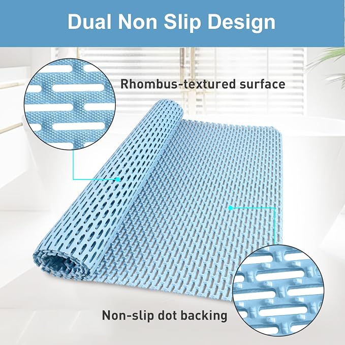Non Slip Shower Mat: 35"x24" Extra Large Shower Mats - Image 3