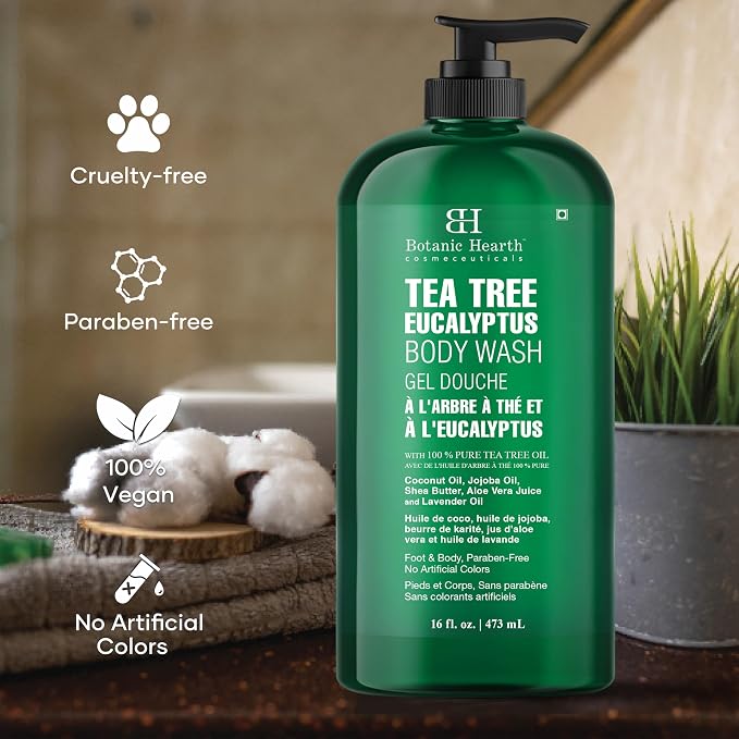 Botanic Hearth Eucalyptus & Tea Tree Body Wash – Refreshing & Invigorating - Image 4
