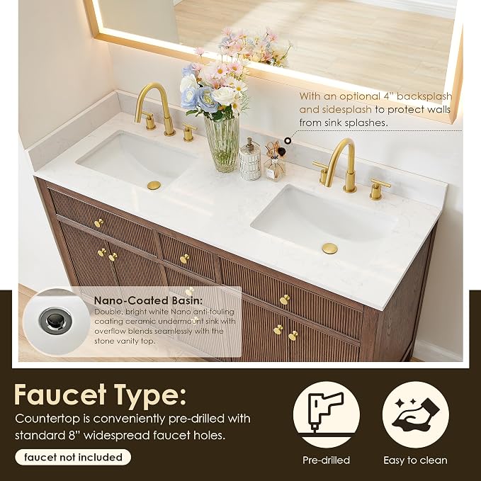 ALTAIR 60 in Bathroom Vanities Double Sink Vanity - Image 7