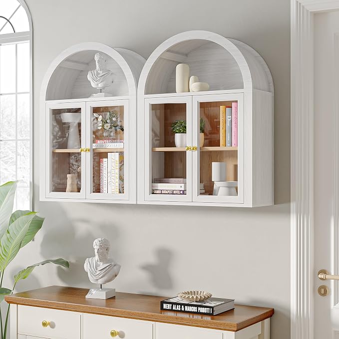 Arched Wall Mounted Display Medicine Cabinets - Image 4