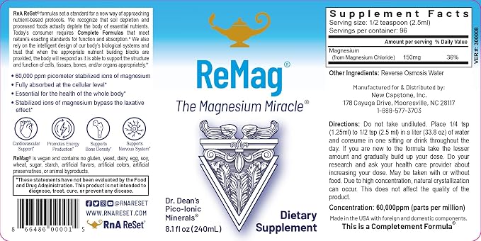 RnA ReSet ReMag & ReMyte – Liquid Magnesium and Multi-Mineral Supplement Bundle - Image 2