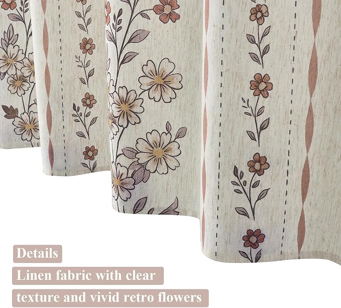 ORTIGIA Farmhouse Floral Shower Curtains - Image 8