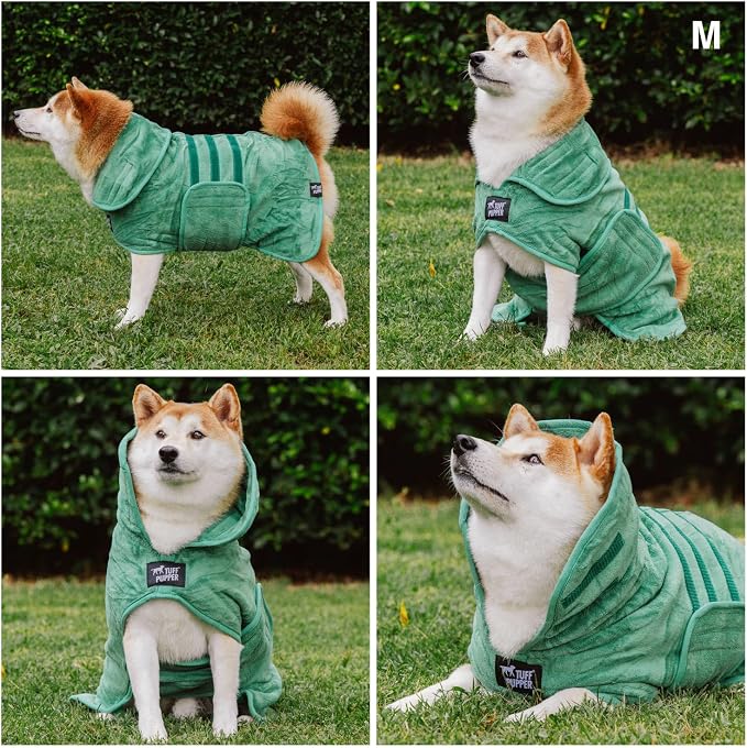 Tuff Pupper Fast Drying Dog Bath Robe | 800 GSM Plush Dog Towel - Image 3