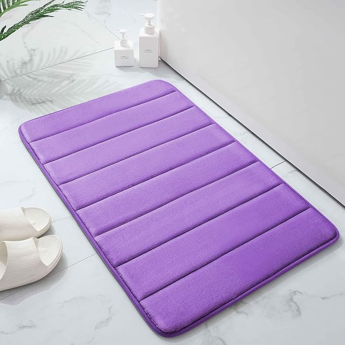 Buganda Memory Foam Bath Mat, Ultra Soft and Non-Slip Bathroom Rugs, Water - Image 9