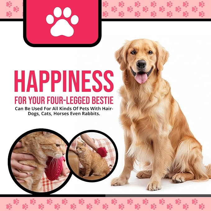 Silicone Dog Bath Brush – Soft Pet Scrubber - Image 6