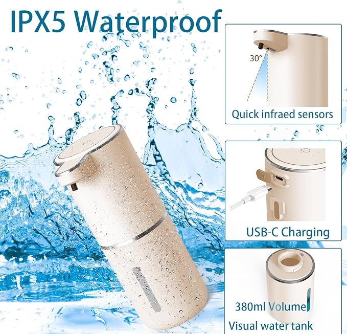 Automatic Soap Dispenser – Touchless Foaming Soap Dispenser 400ml USB - Image 3