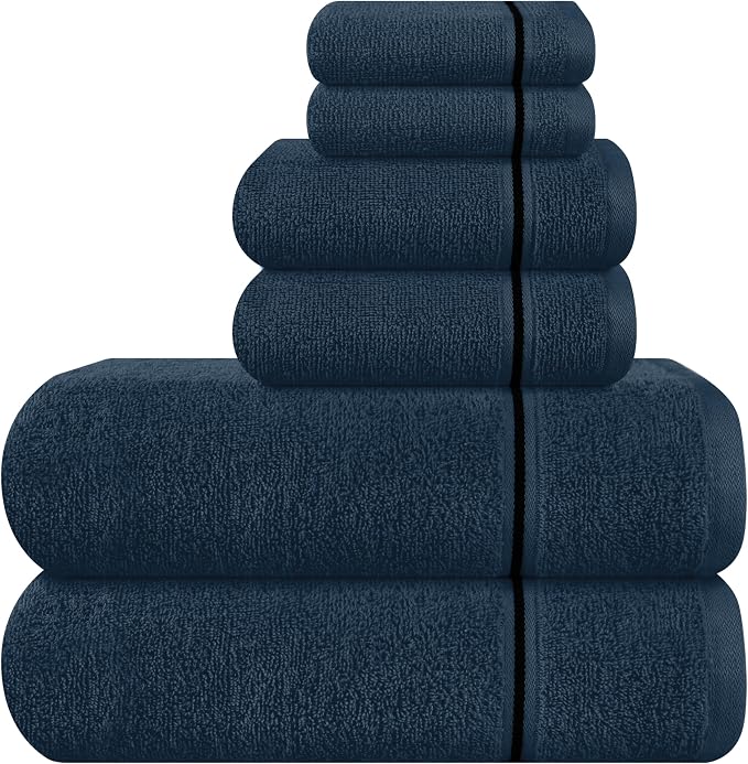 MyOwn Ultra Soft 6 Pack Cotton Towel Set, Contains 2 Bath Towels 28x55 inch by Unknown