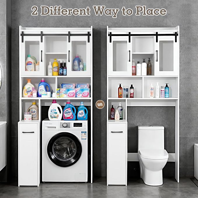 Extendable Rolling Drawer-Style Toilet Storage Cabinet. Conveniently Mobile. - Image 4