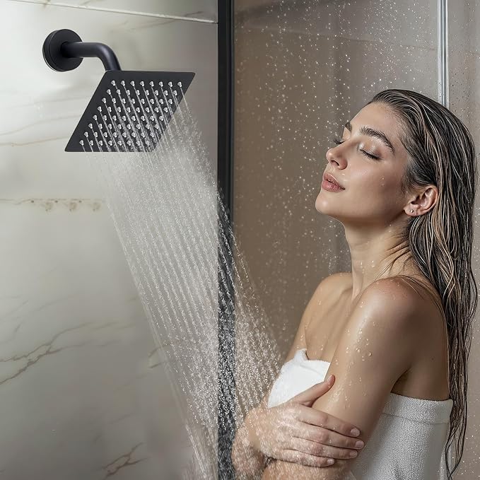 VEVOR Shower Faucet Set, 12 Inch Thermostatic Ceiling Mount Rainfall Shower - Image 8