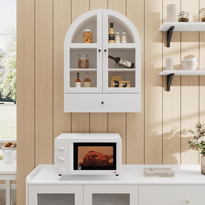 BLANKSPACE Bathroom Curved Wall Cabinet - Image 4