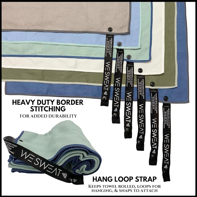 We Sweat’s Microfiber Gym Towels, Fast Drying Men & Women Workout Gear - Image 2
