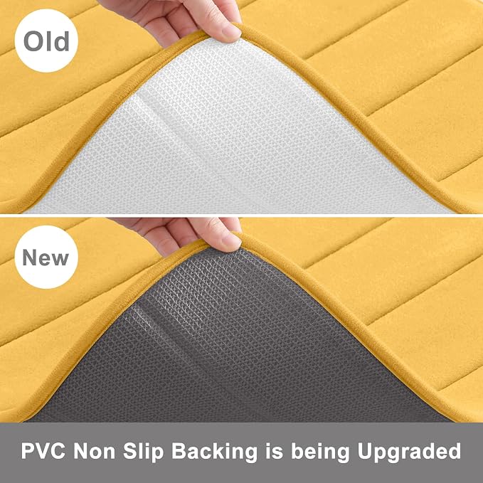 Buganda Memory Foam U-Shaped Contour Toilet Rugs, Non Slip Absorbent, Thick - Image 4