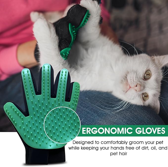 Upgrade Pet Grooming Gloves, Grooming Gloves - Image 6