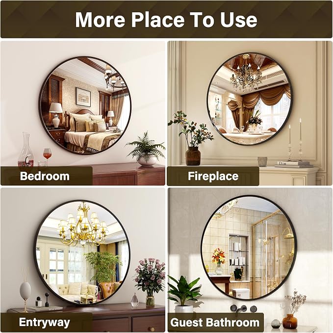 36 Inch Round Mirror - Image 5