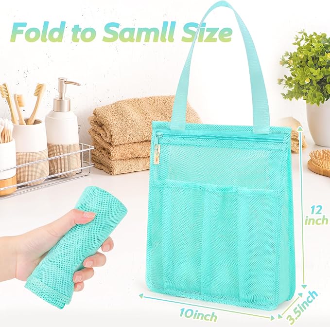 Mesh Shower Caddy Portable, Gym Travel Camp Dorm Room Essentials - Image 6