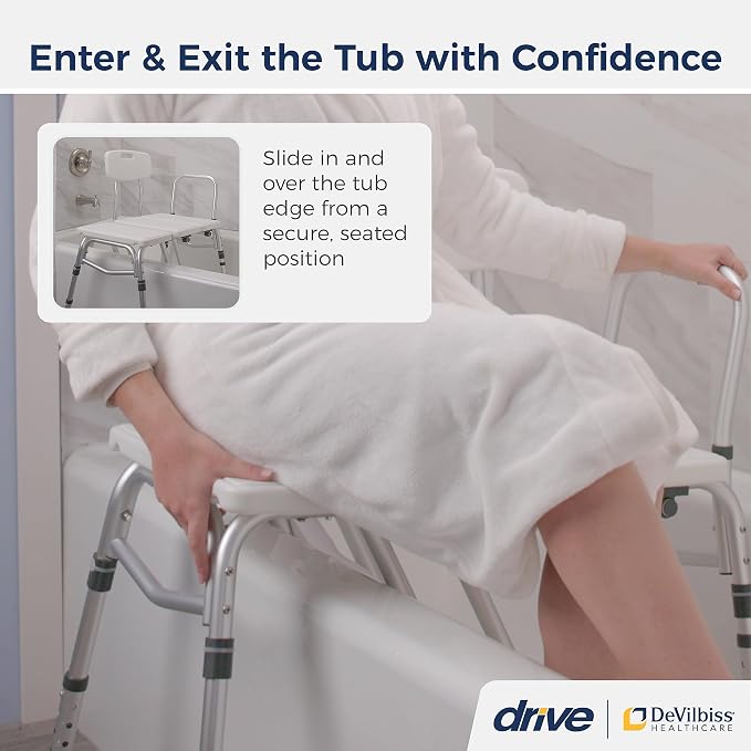 Drive Medical Splash Defense Tub Transfer Bench - Image 2