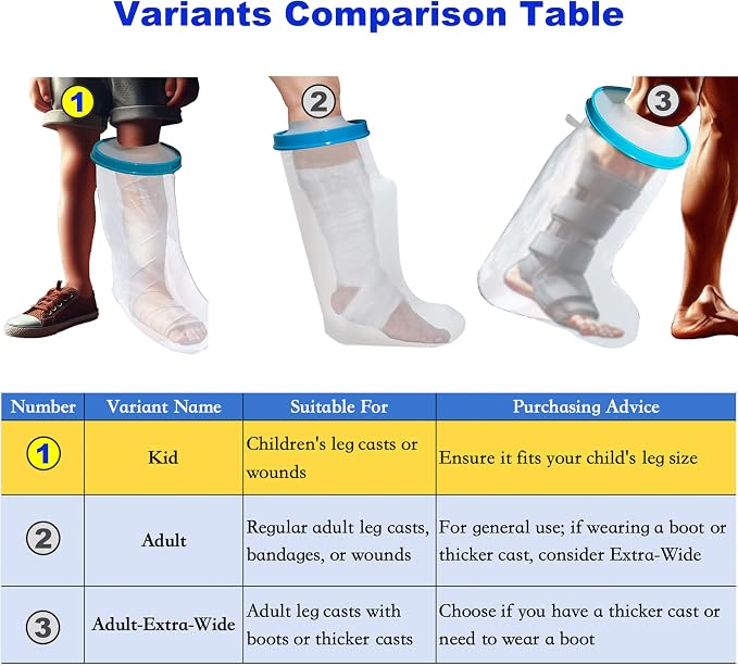 100% Waterproof Kid Leg Cast Cover - Image 5