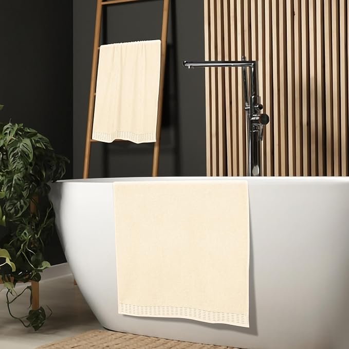 Cotton 2 Pack Oversized Bath Towel Set 28x55 inches, Large Bath Towels - Image 4