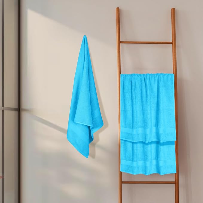 GLAMBURG Premium Cotton 4 Pack Bath Towel Set - Image 4