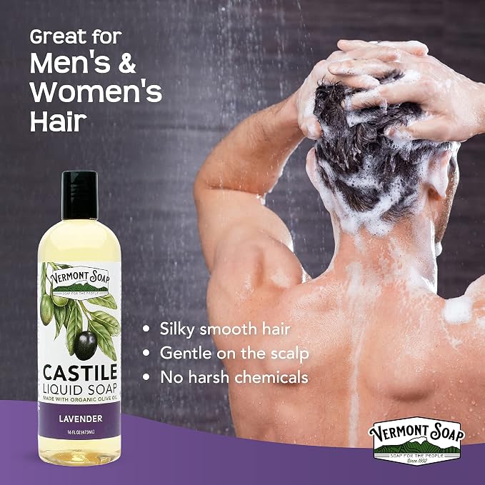 Vermont Castile Soap Lavender, Gentle Liquid Soap - Image 5
