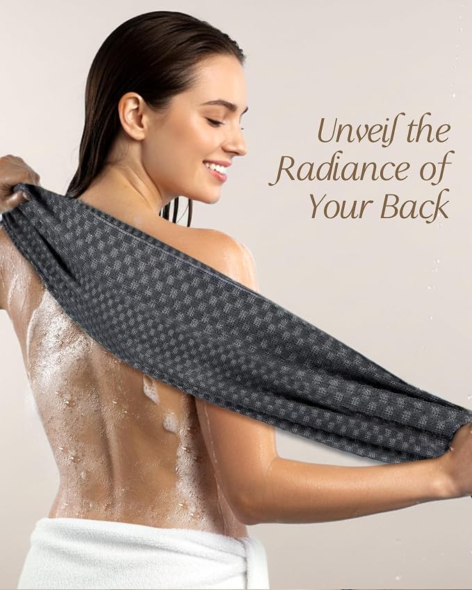 Yiclick Exfoliating Washcloth Towel, Back Scrubber - Image 4
