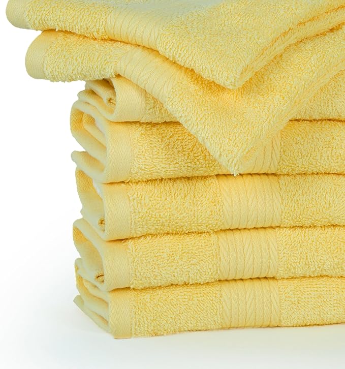 Ample Decor Wash Cloths Pack of 20, Oeko Tex Certified 600 GSM 100% Cotton Soft - Image 4