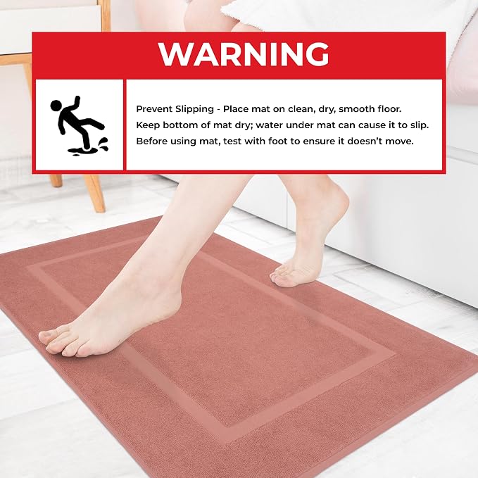 Cotton Paradise 100% Cotton Bath Mats - Image 4