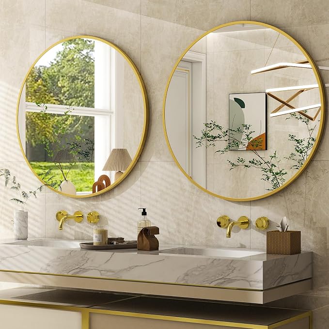 24 Inch Round Bathroom Mirror - Image 3