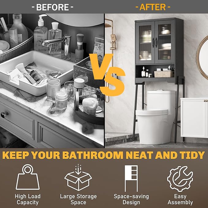 Over The Toilet Storage Cabinet - Image 4