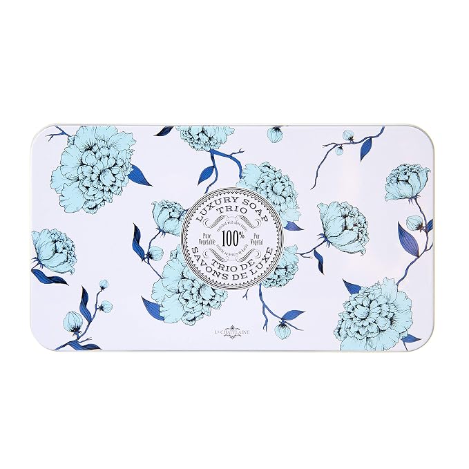 La Chatelaine Luxury Bar Soap Trio Gift Set Tin – Winter White | Made in France - Image 2